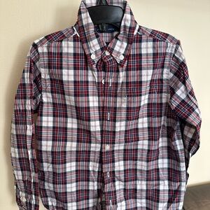 Janie and Jack Plaid Boys Button Down
